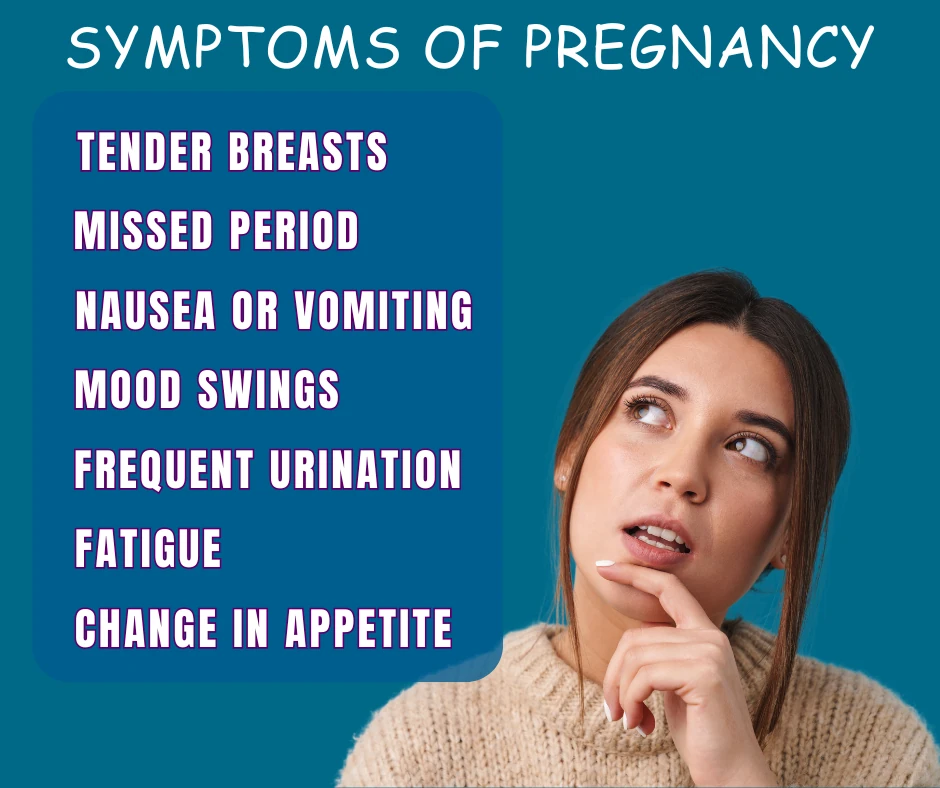 Pregnancy symptoms.